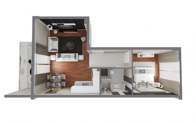 Özel Proje 1+1 Daire