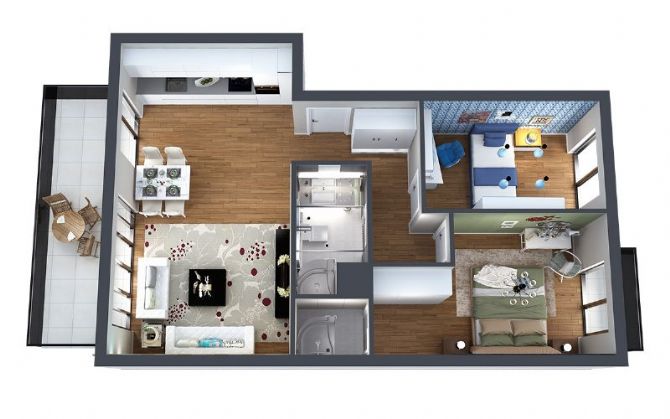 Özel Proje 2+1 Daire